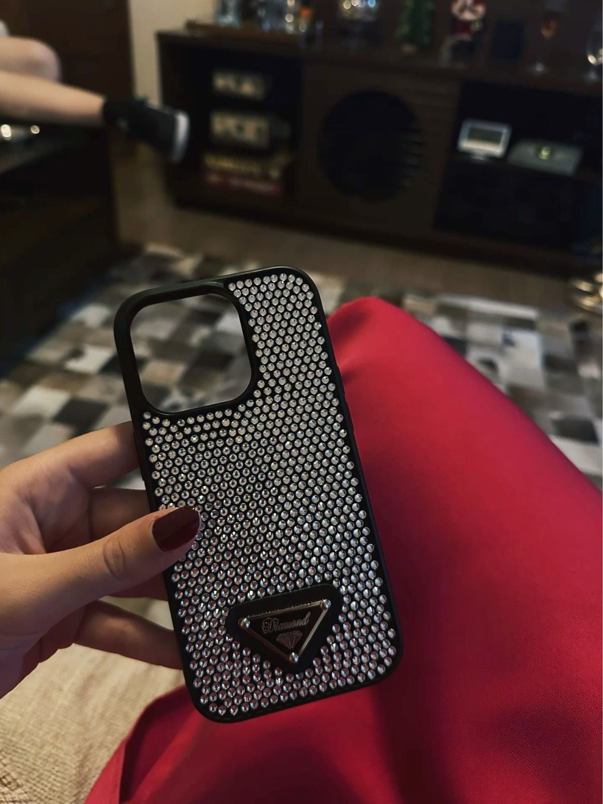 Coque iPhone Prada Diamond