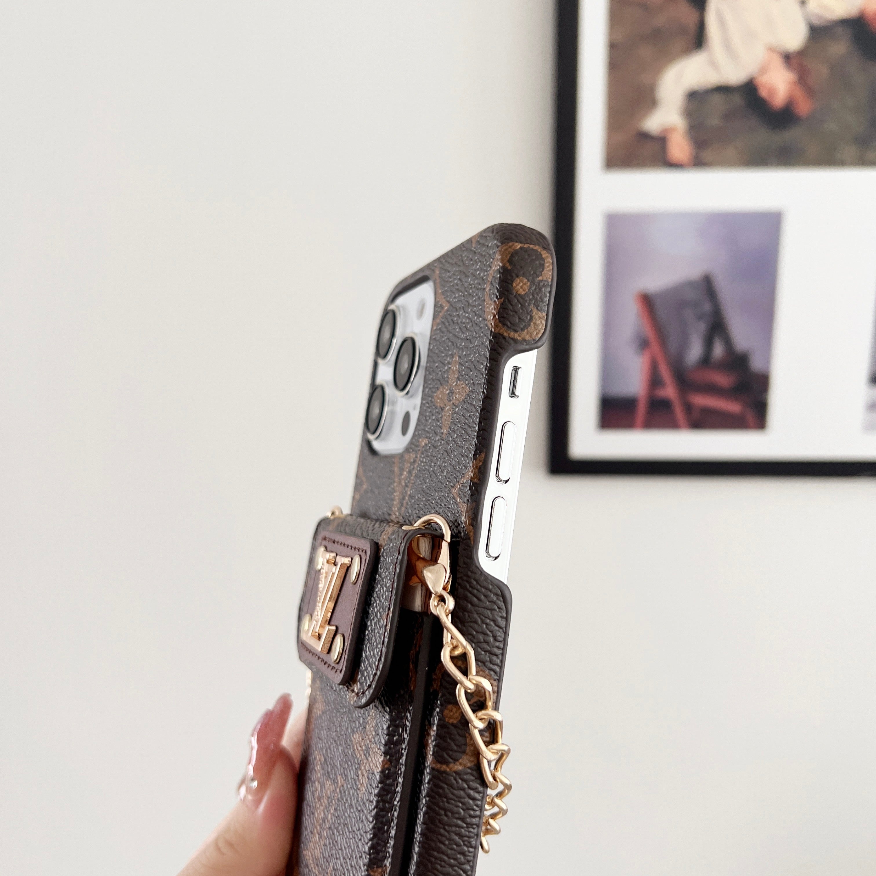 Coque iPhone LV Card Pocket