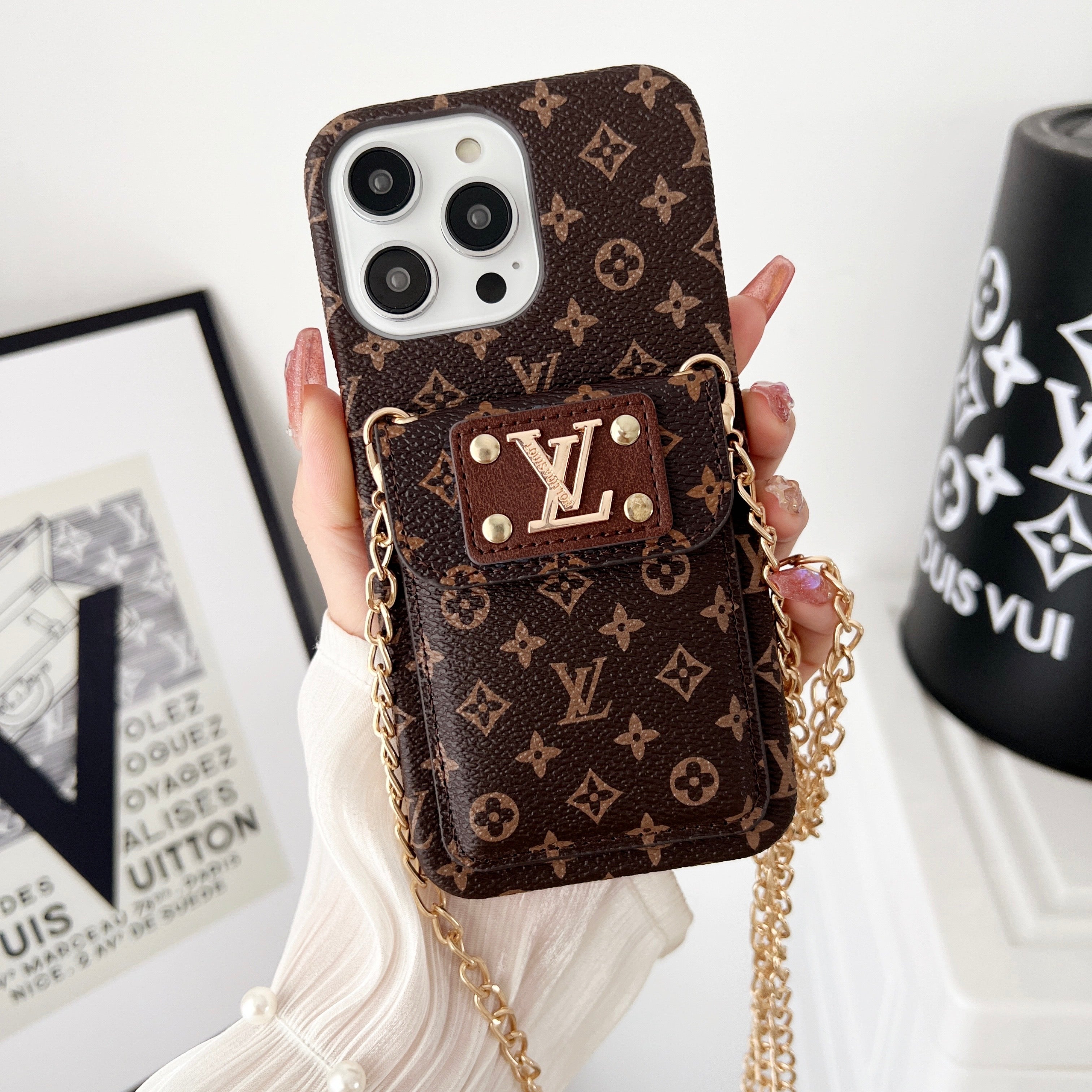 Coque iPhone LV Card Pocket