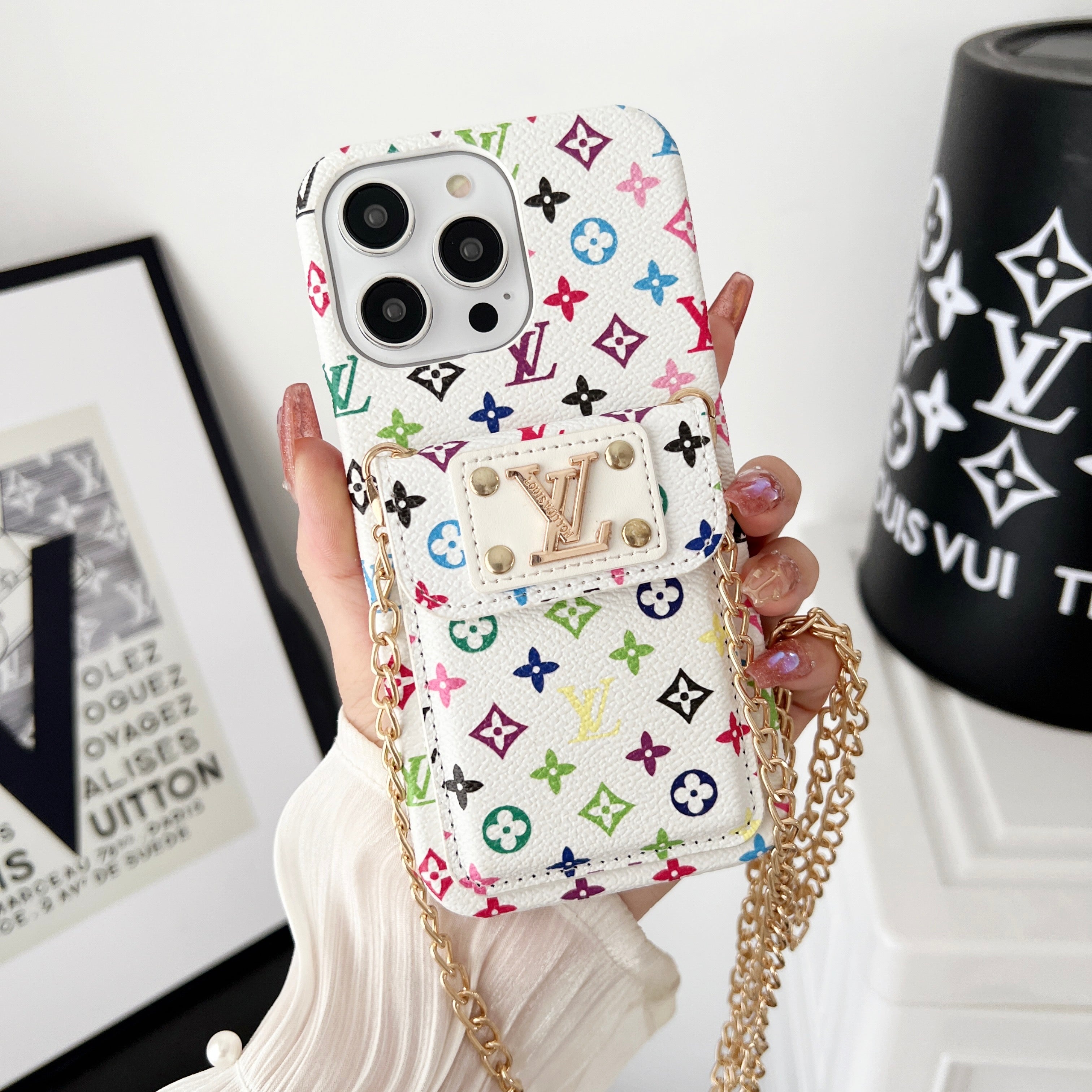 Coque iPhone LV Card Pocket