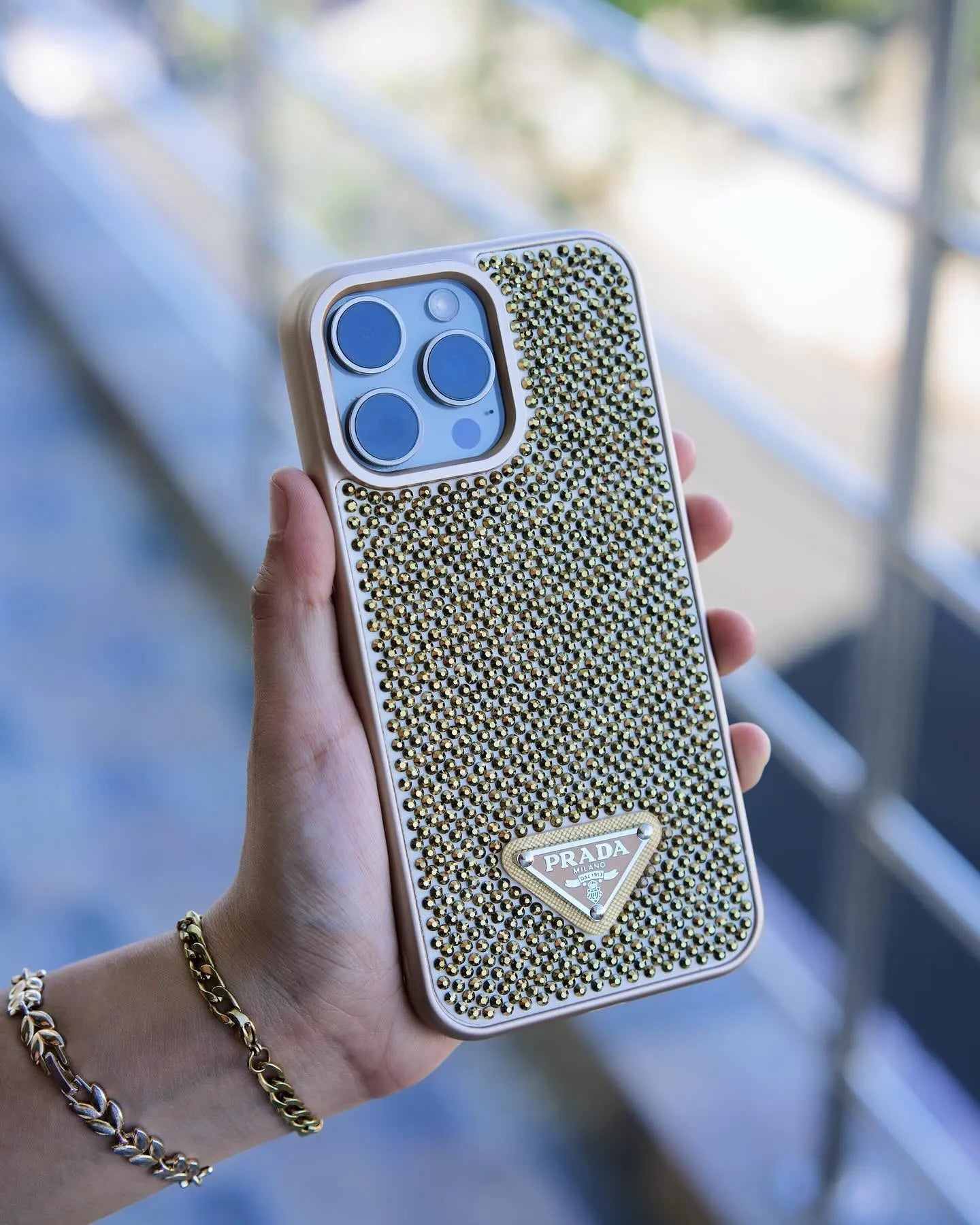 Coque iPhone Prada Diamond