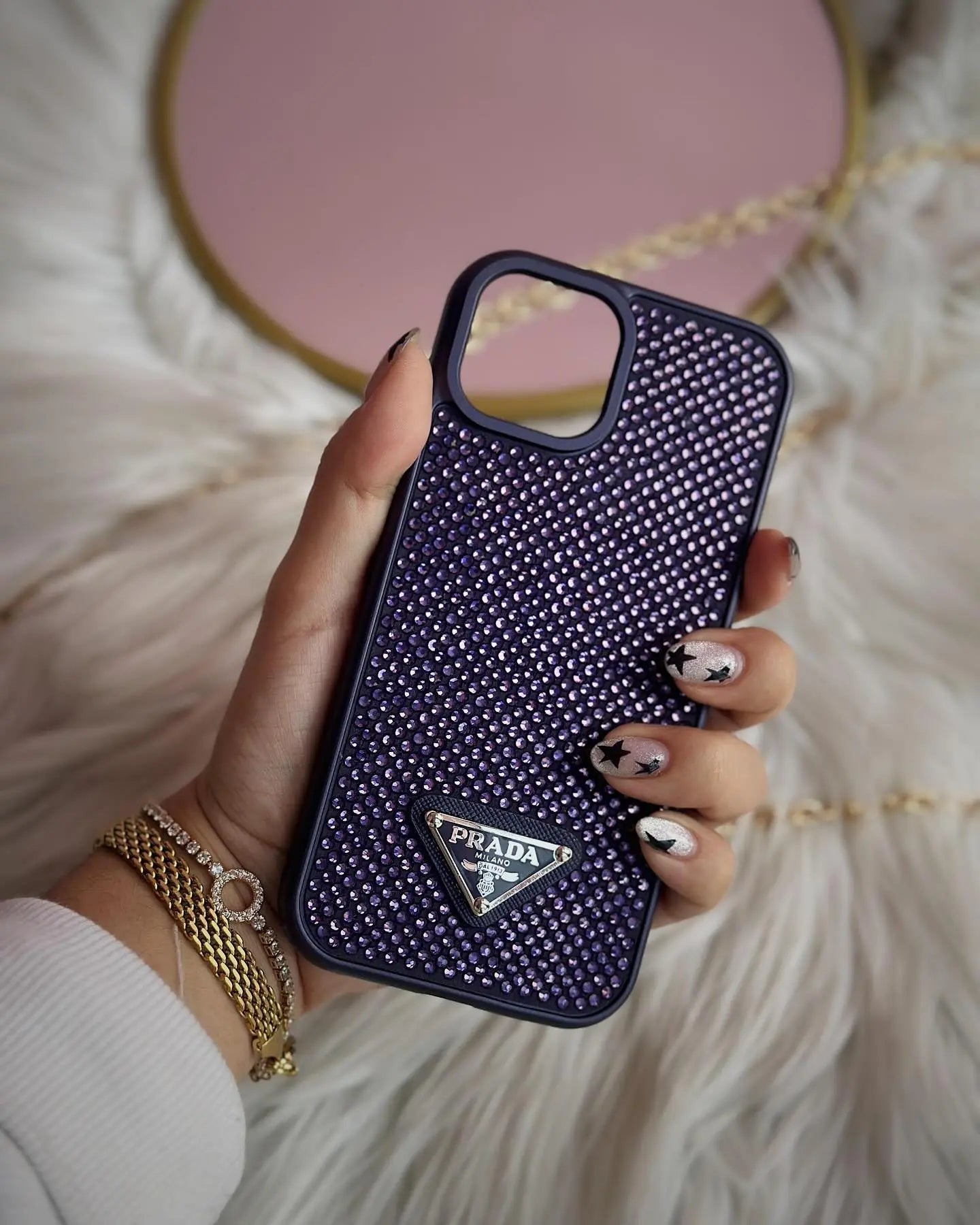 Coque iPhone Prada Diamond