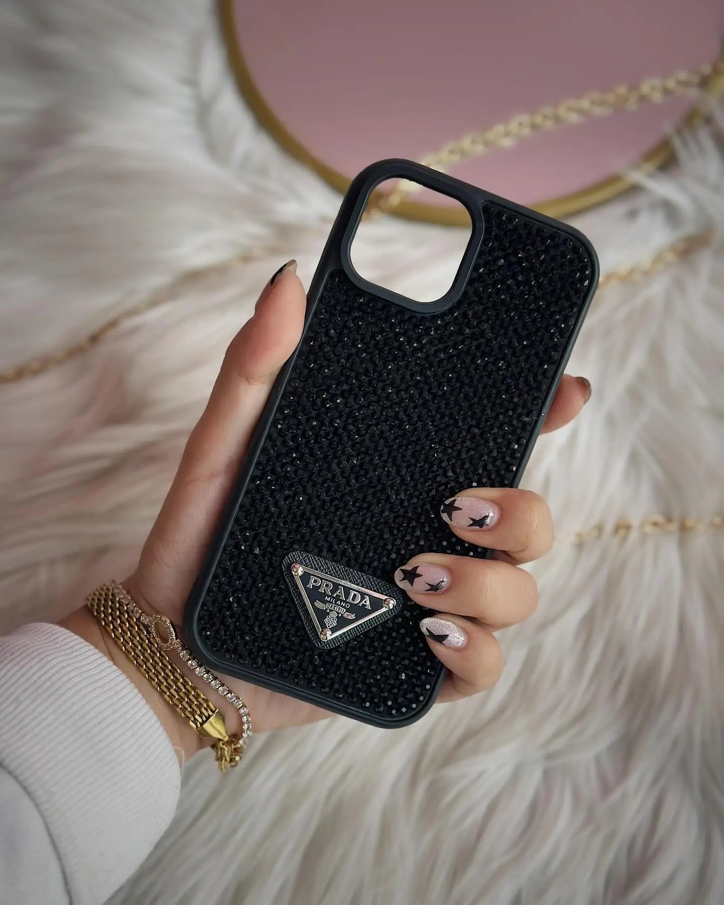 Coque iPhone Prada Diamond