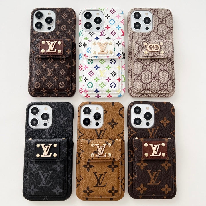Coque iPhone LV Card Pocket
