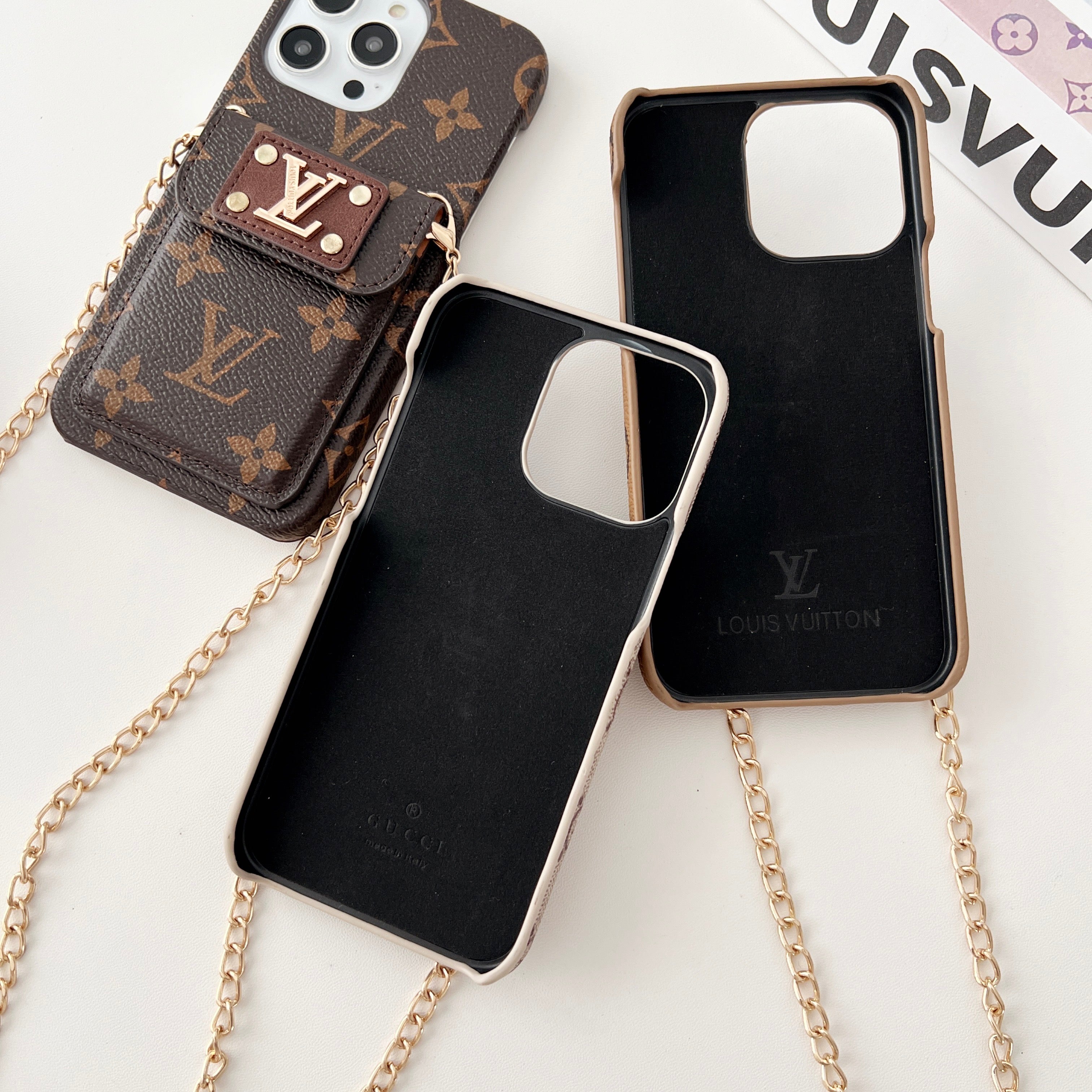 Coque iPhone LV Card Pocket