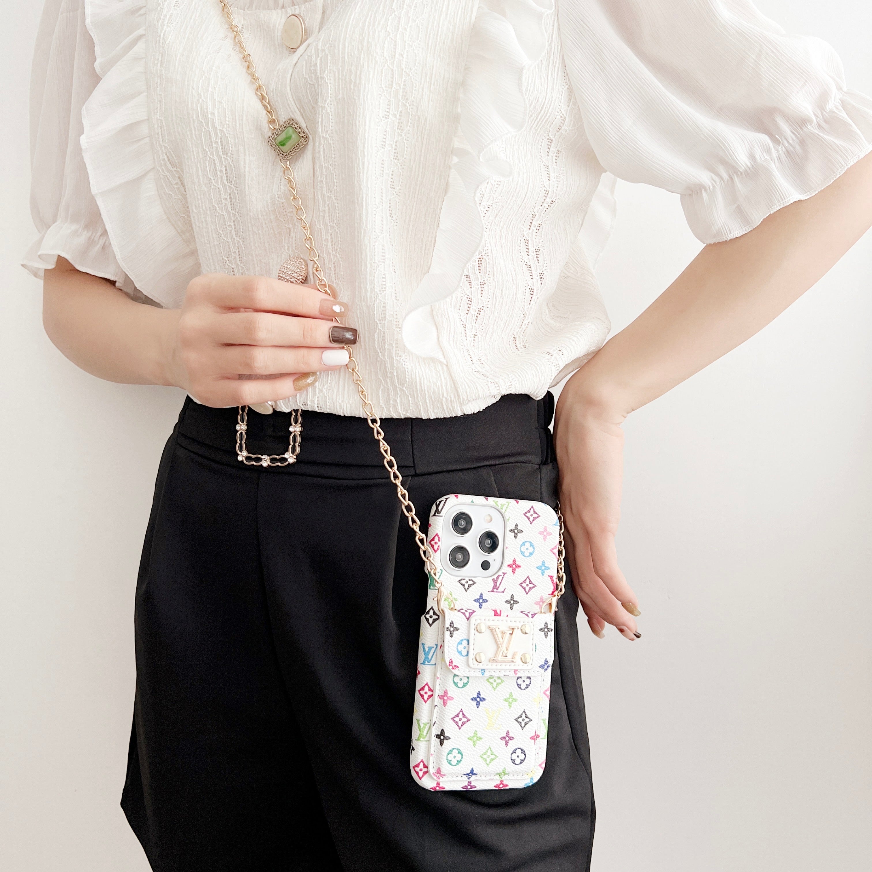 Coque iPhone LV Card Pocket