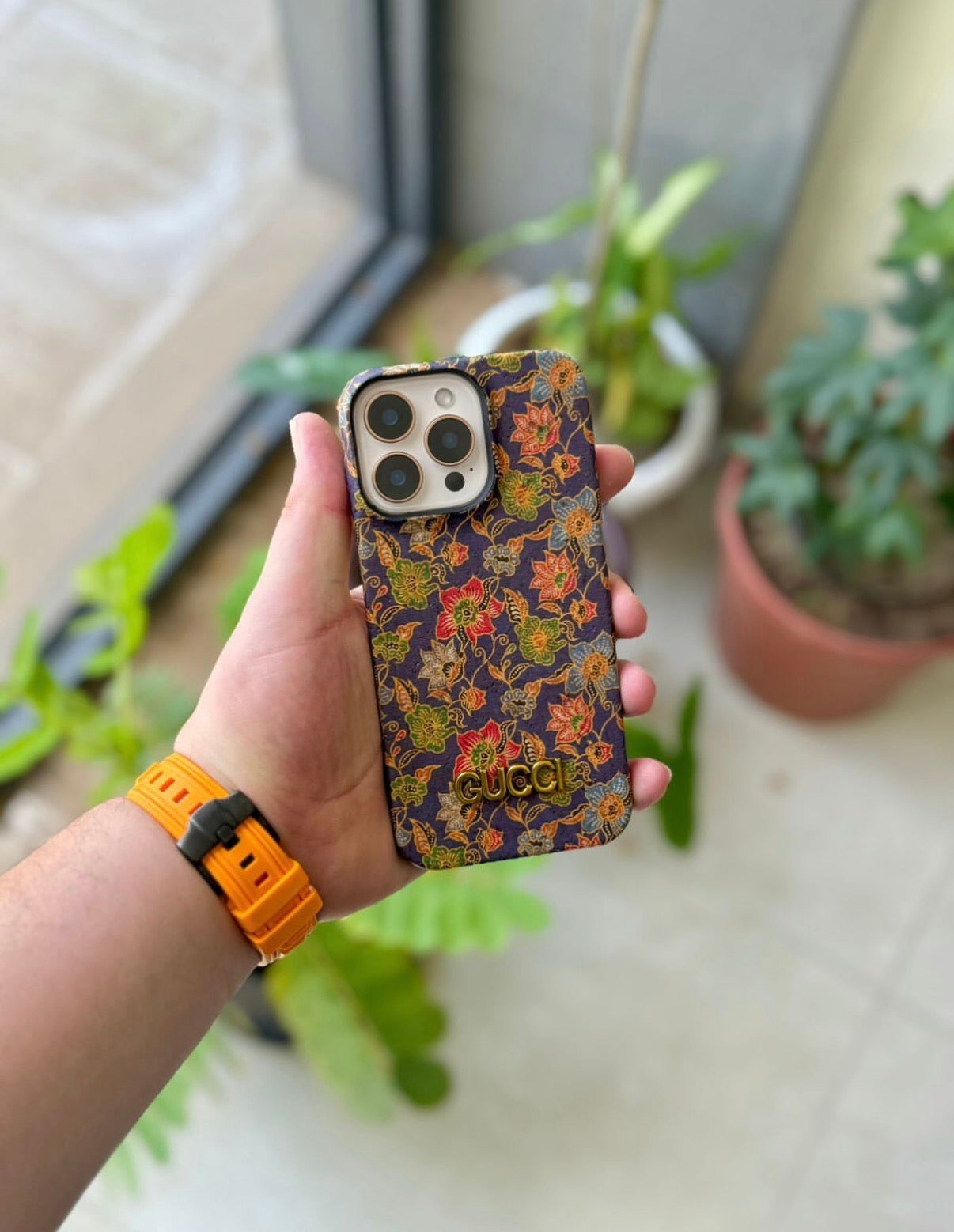 Coque iPhone Gucci Floral