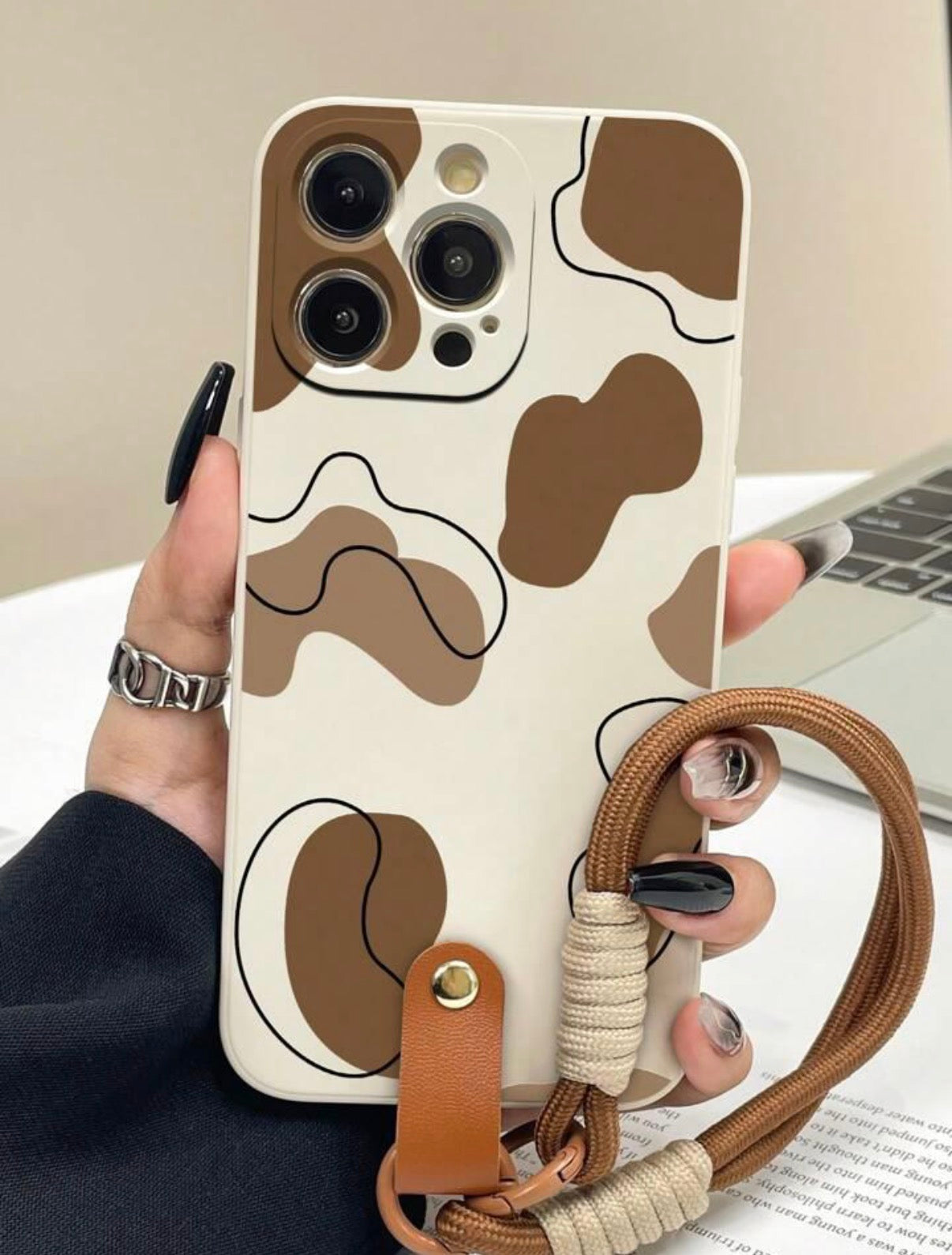 Coque iPhone Cow print modern