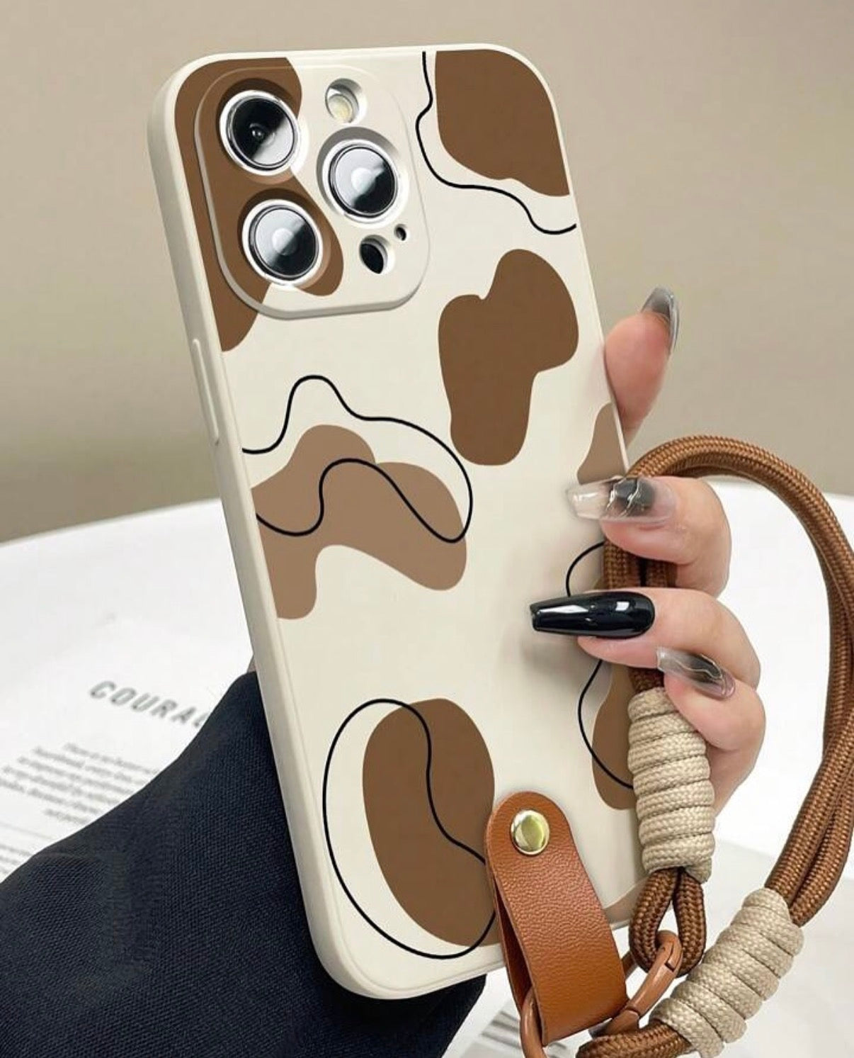 Coque iPhone Cow print modern