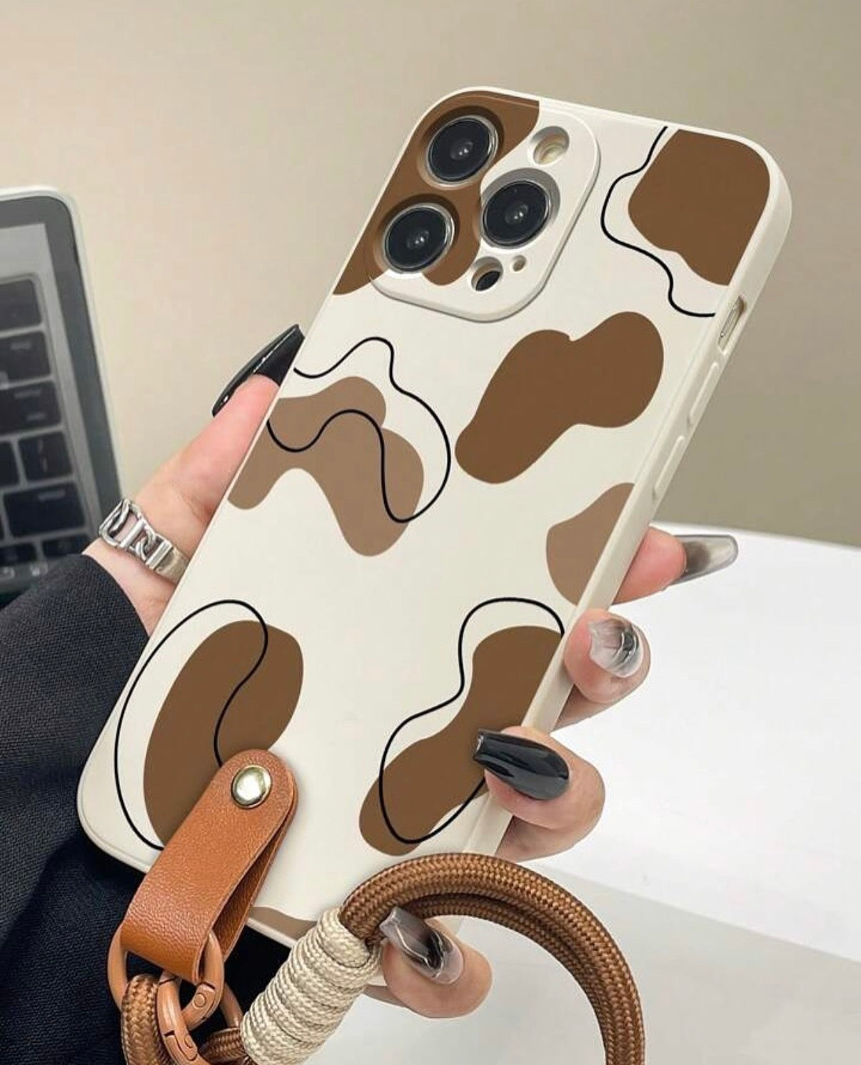 Coque iPhone Cow print modern