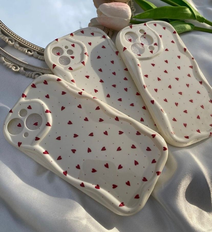 Cover iPhone mini heart pattern