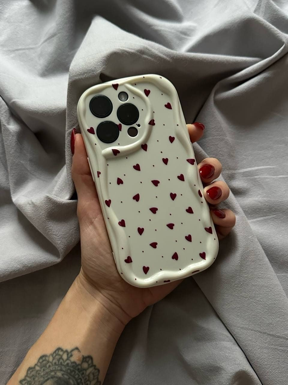 Cover iPhone mini heart pattern