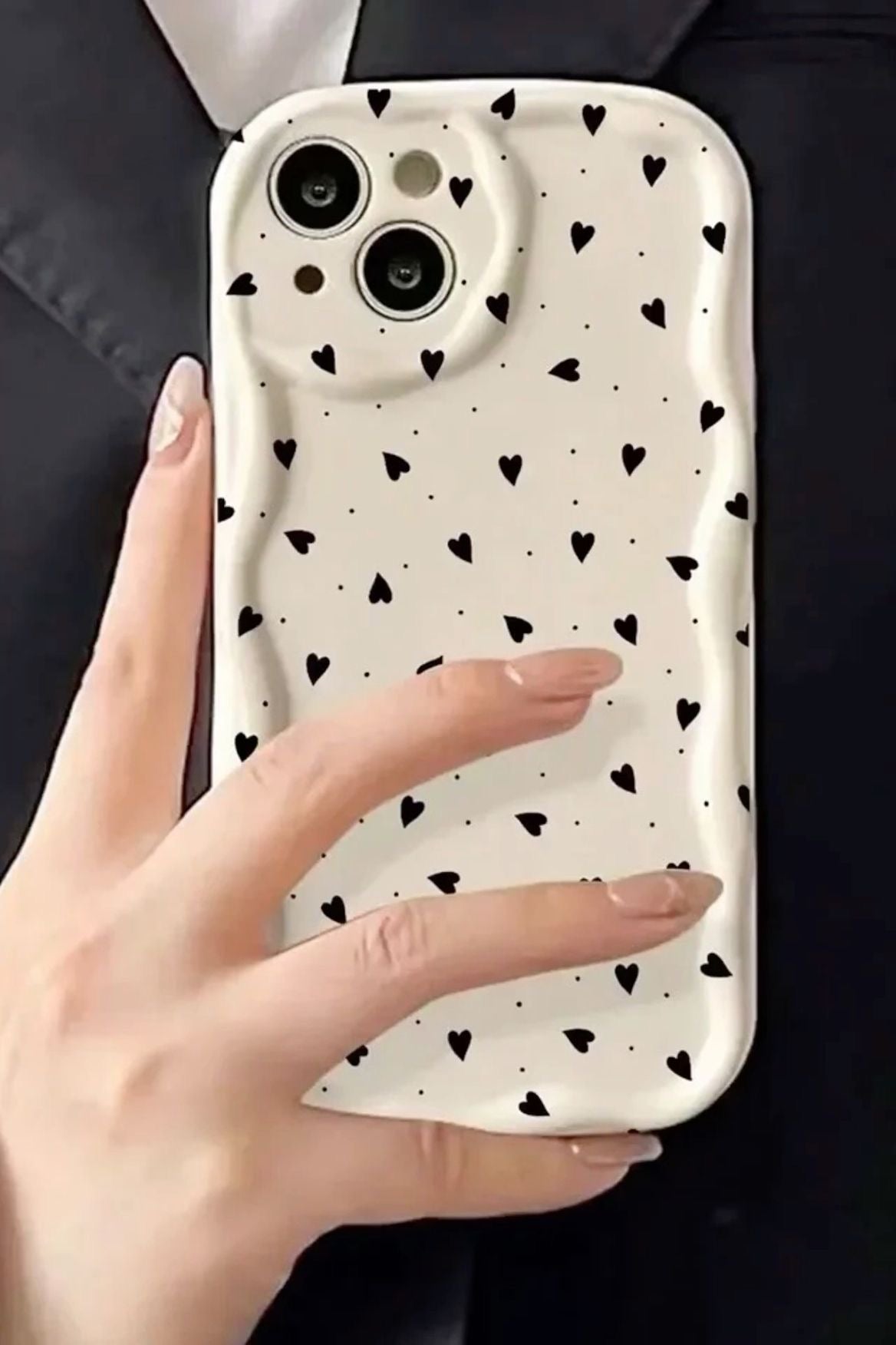 Cover iPhone mini heart pattern