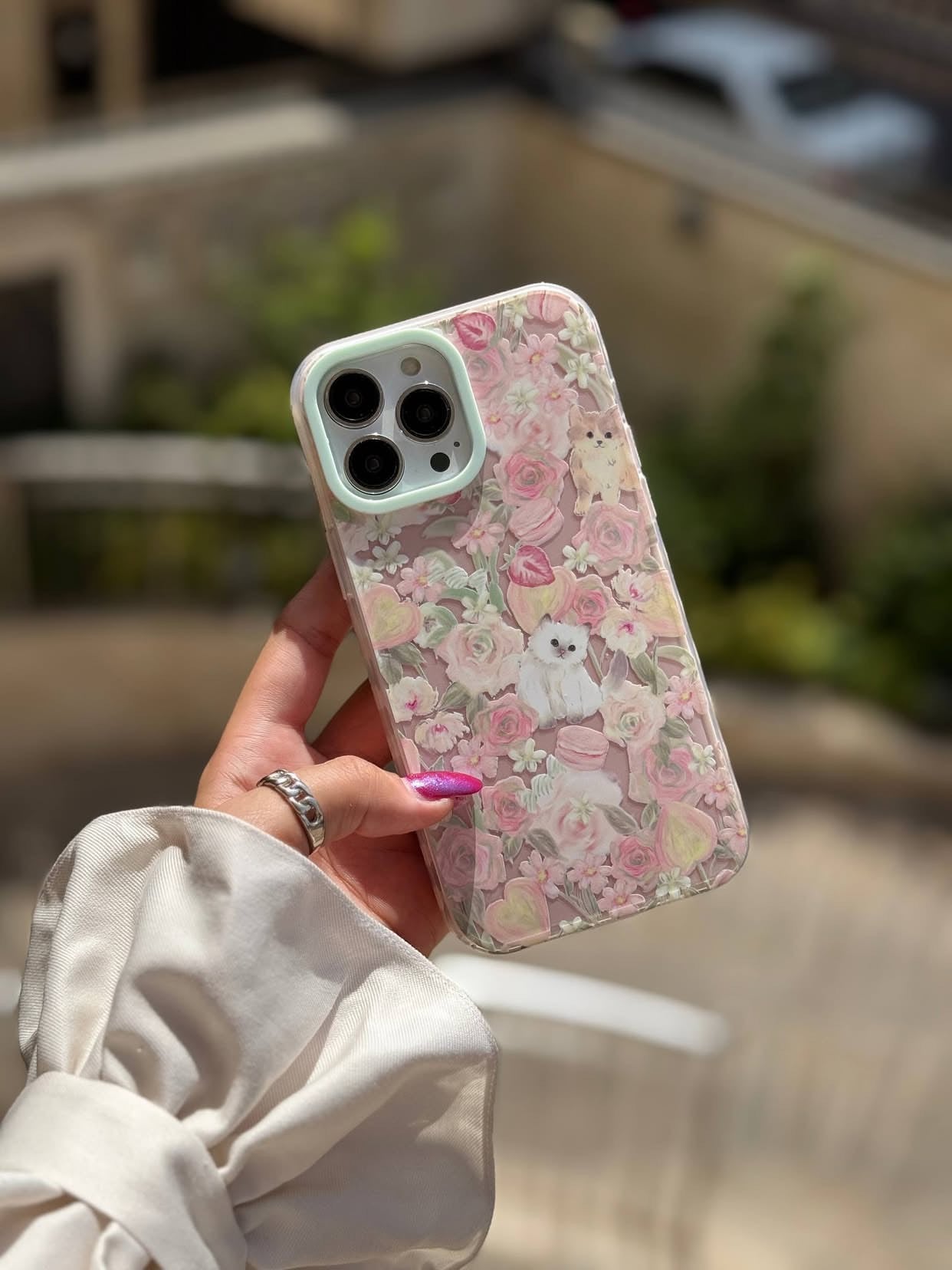 Floral Cat Phone Case